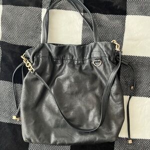 Michael Kors Black Shoulder Leather Bag